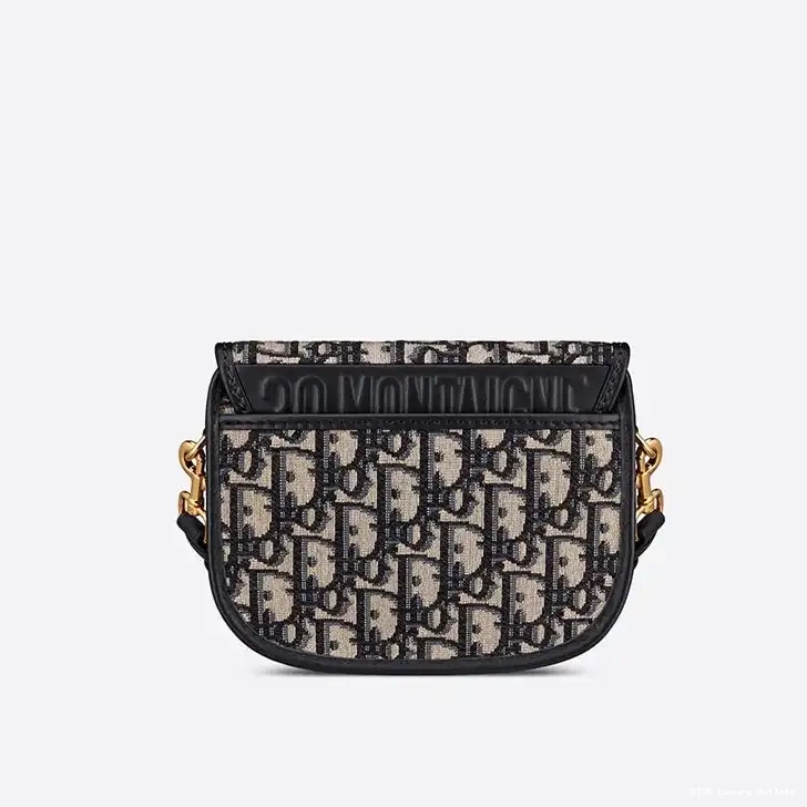 Cheap Small Bag Bobby Blue Canvas Dior Motif Oblique 0601 Luxury